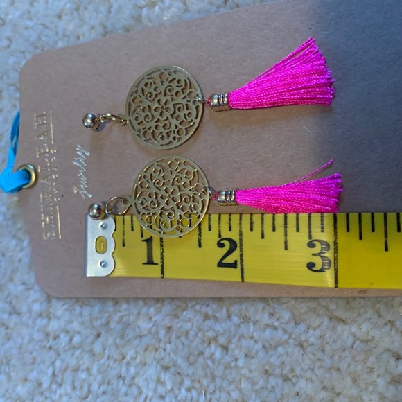 Shiraleah Chicago Pink Bali Necklace and Earrings Set NWT - Picture 11 of 16